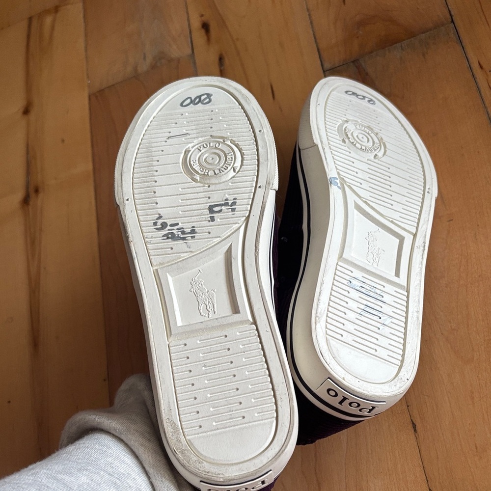 Polo Ralph Lauren Purple Velvet Shoes - Picture 5 of 5